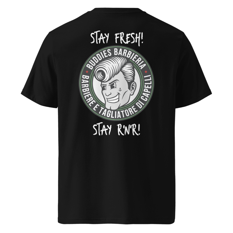 T-Shirt “Stay Fresh! Stay R’n’R!” nera